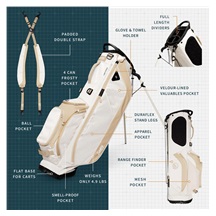 Sunday Golf Ryder stand bag, toasted almond