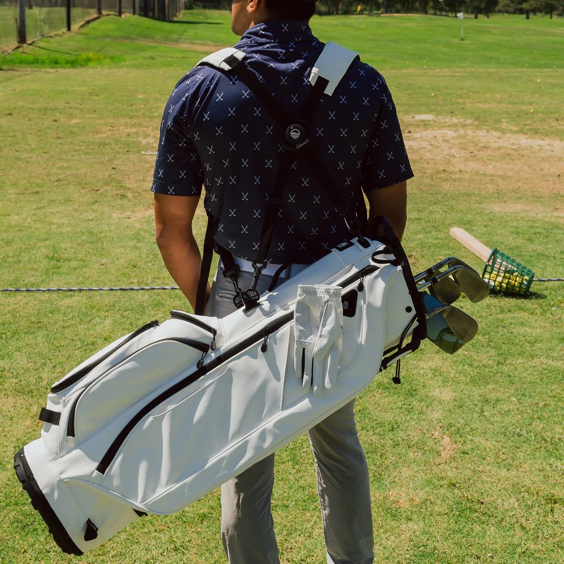 Sunday Golf Ryder S-Class stand bag, bílý