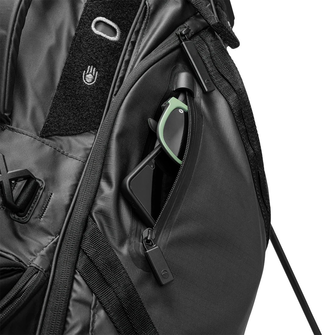Sunday Golf Ranger stand bag, černý