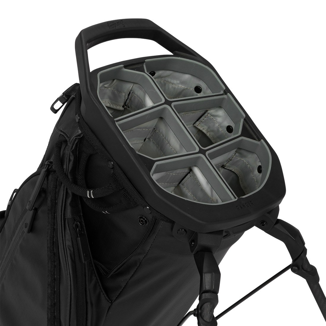 Sunday Golf Ranger stand bag, černý