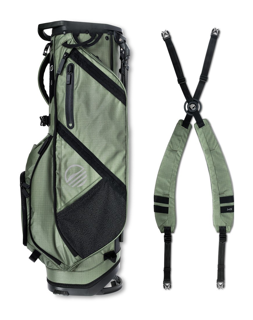 Sunday Golf Ranger stand bag, zelený