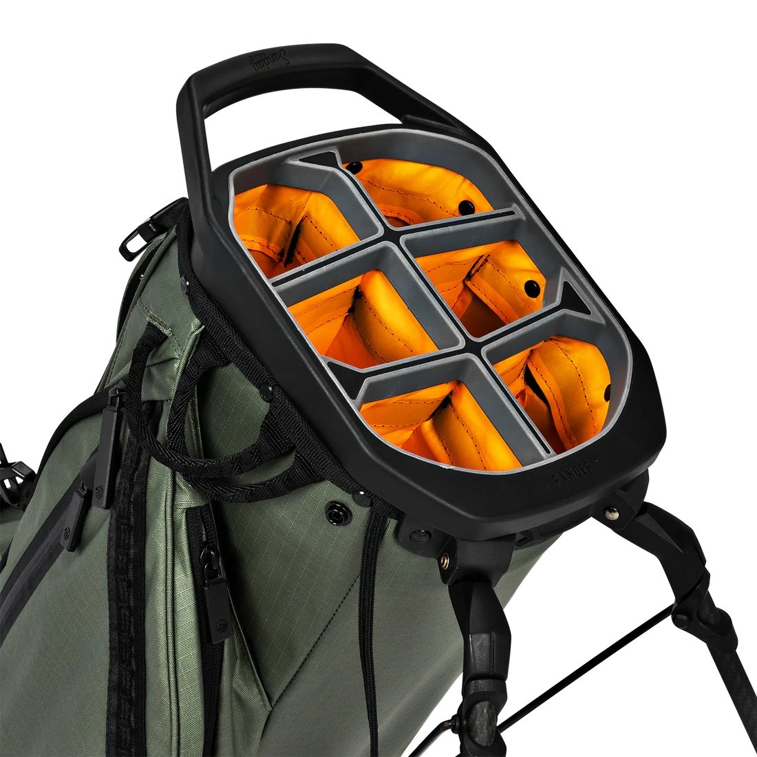 Sunday Golf Ranger stand bag, zelený