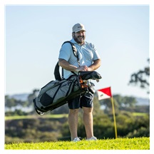 Sunday Golf Ranger stand bag, zelený