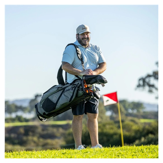 Sunday Golf Ranger stand bag, zelený