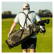 Sunday Golf Ranger stand bag, zelený