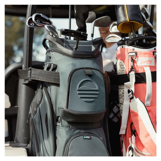 Sunday Golf Big Rig cart bag, midnight green