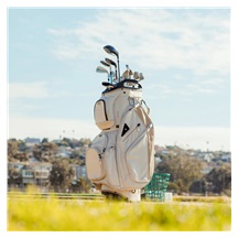 Sunday Golf Big Rig cart bag, toasted almond