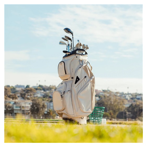 Sunday Golf Big Rig cart bag, toasted almond