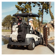 Sunday Golf Big Rig cart bag, toasted almond