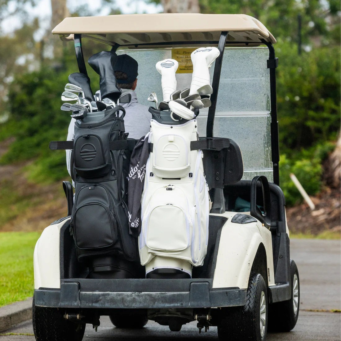 Sunday Golf Big Rig S-Class cart bag, bílý