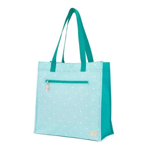 FootJoy Tote taška, teal/teal print/peach