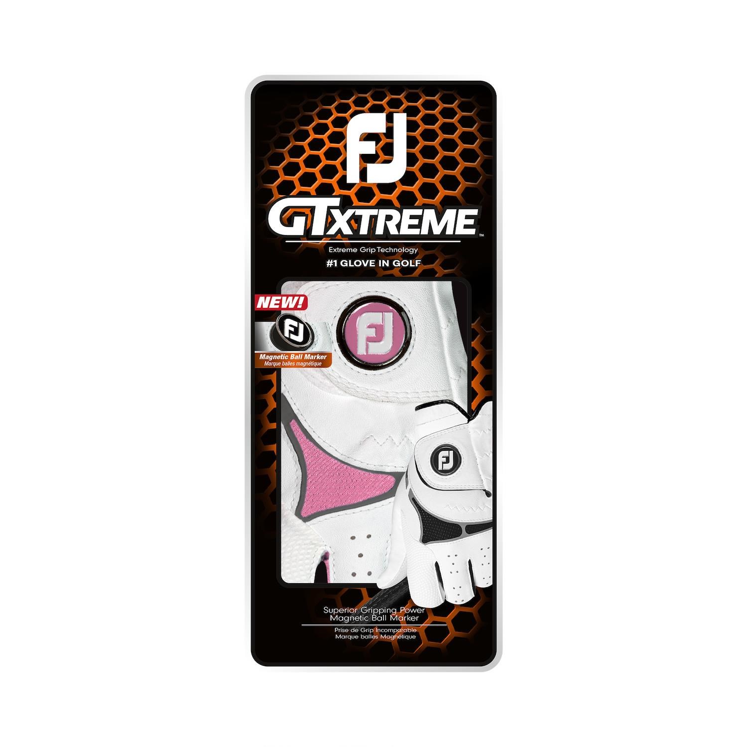 FootJoy GTxtreme dámská golfová rukavice, bílo/růžová