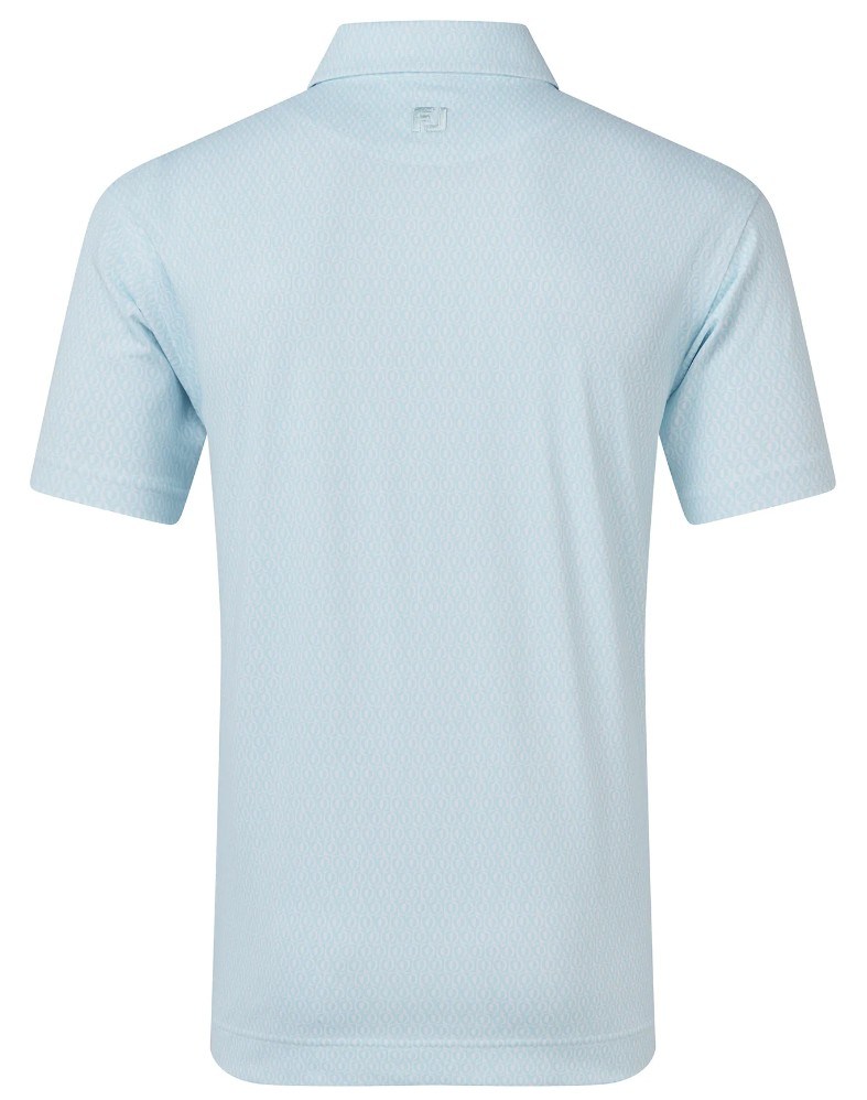 FootJoy Modernist Geo Pique pánské polo, white/ice blue