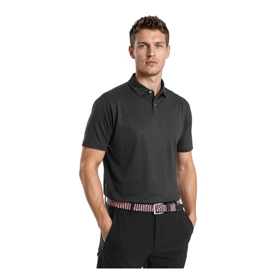FootJoy Modernist Geo Pique pánské polo, charcoal/black