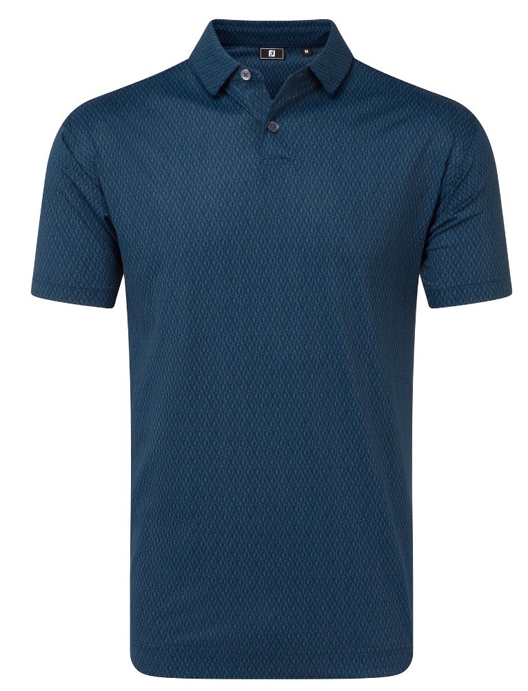 FootJoy Modernist Geo Pique pánské polo, navy tonal
