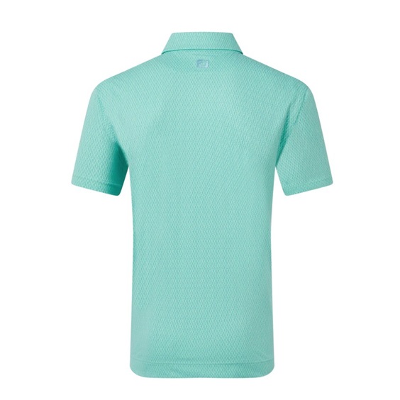 FootJoy Modernist Geo Pique pánské polo, blue reef/sea glass
