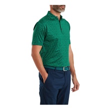 FootJoy Painted Floral Lisle pánské polo, field green