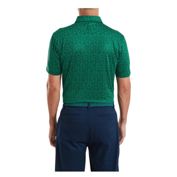 FootJoy Painted Floral Lisle pánské polo, field green