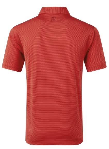 FootJoy Micro Feeder Stripe Lisle pánské polo, red tonal