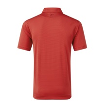 FootJoy Micro Feeder Stripe Lisle pánské polo, red tonal