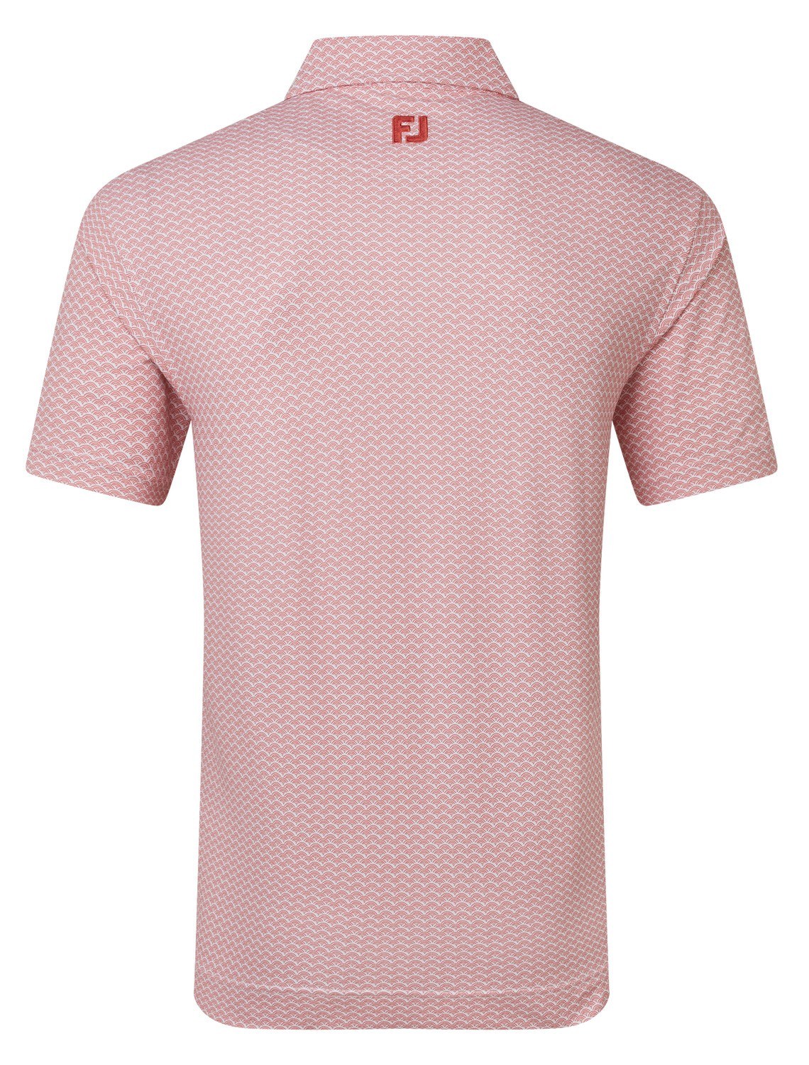 FootJoy Scallop Geo Pique pánské polo, nantucket red