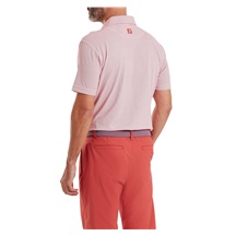 FootJoy Scallop Geo Pique pánské polo, nantucket red