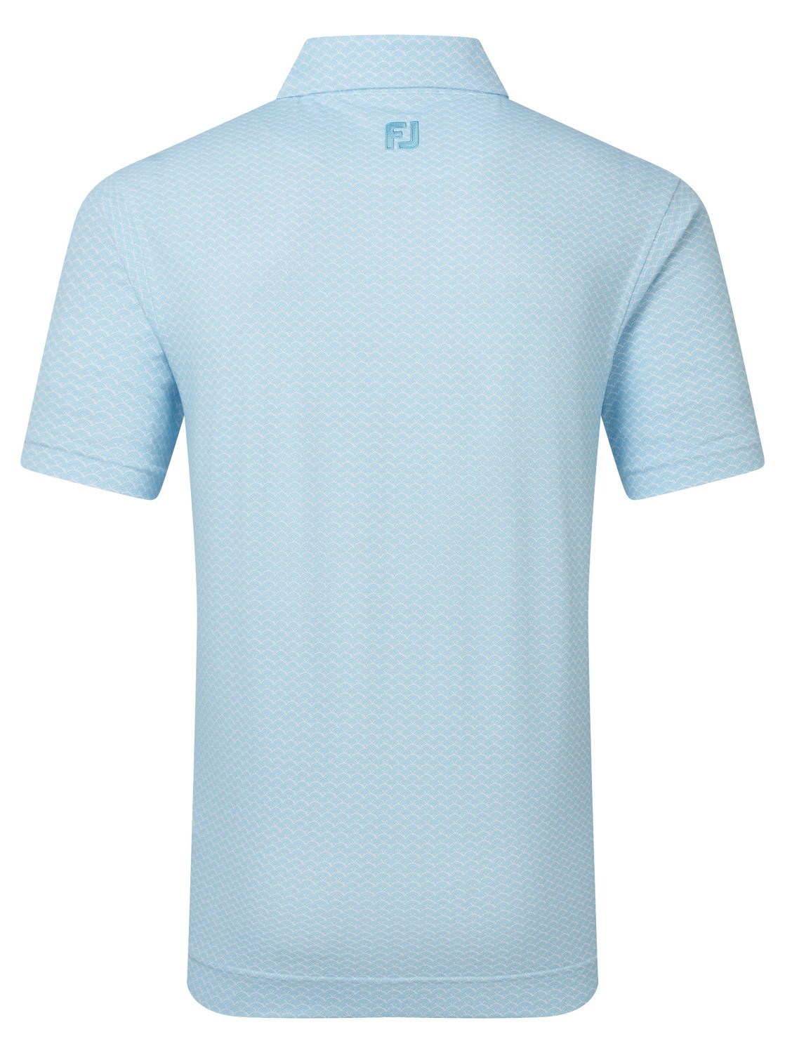 FootJoy Scallop Geo Pique pánské polo, blue reef