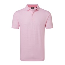 FootJoy Scallop Geo Pique pánské polo, pink pop