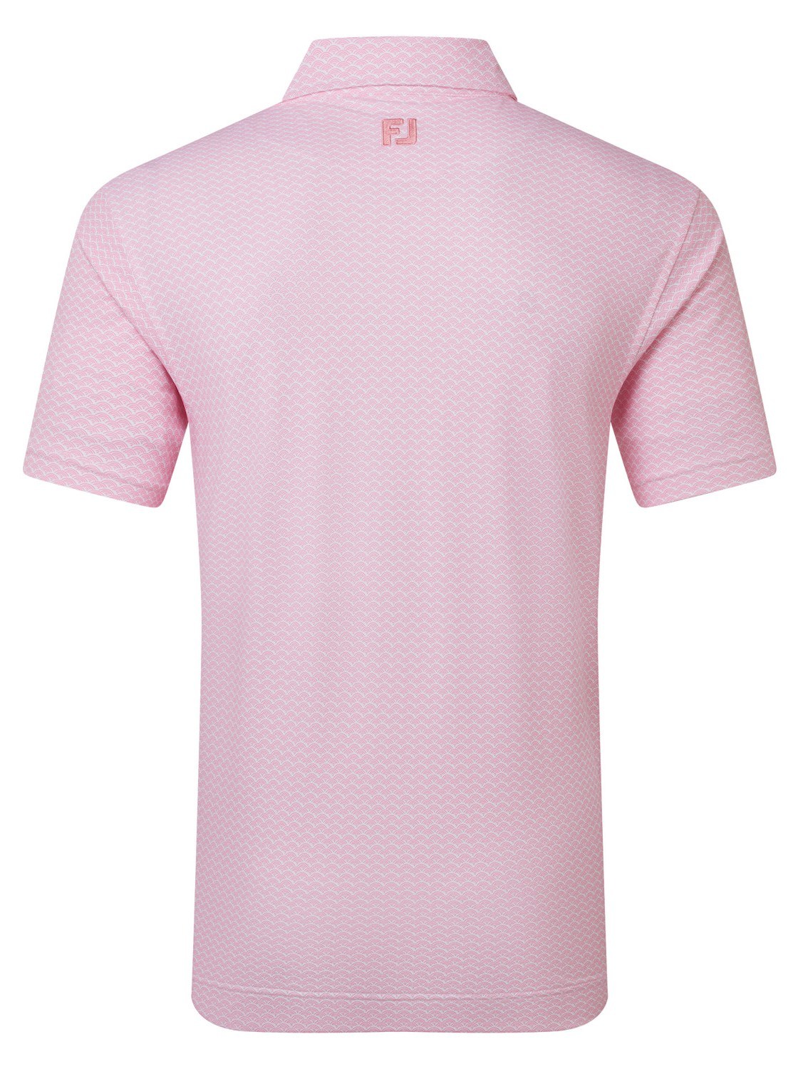 FootJoy Scallop Geo Pique pánské polo, pink pop