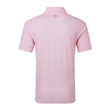 FootJoy Scallop Geo Pique pánské polo, pink pop