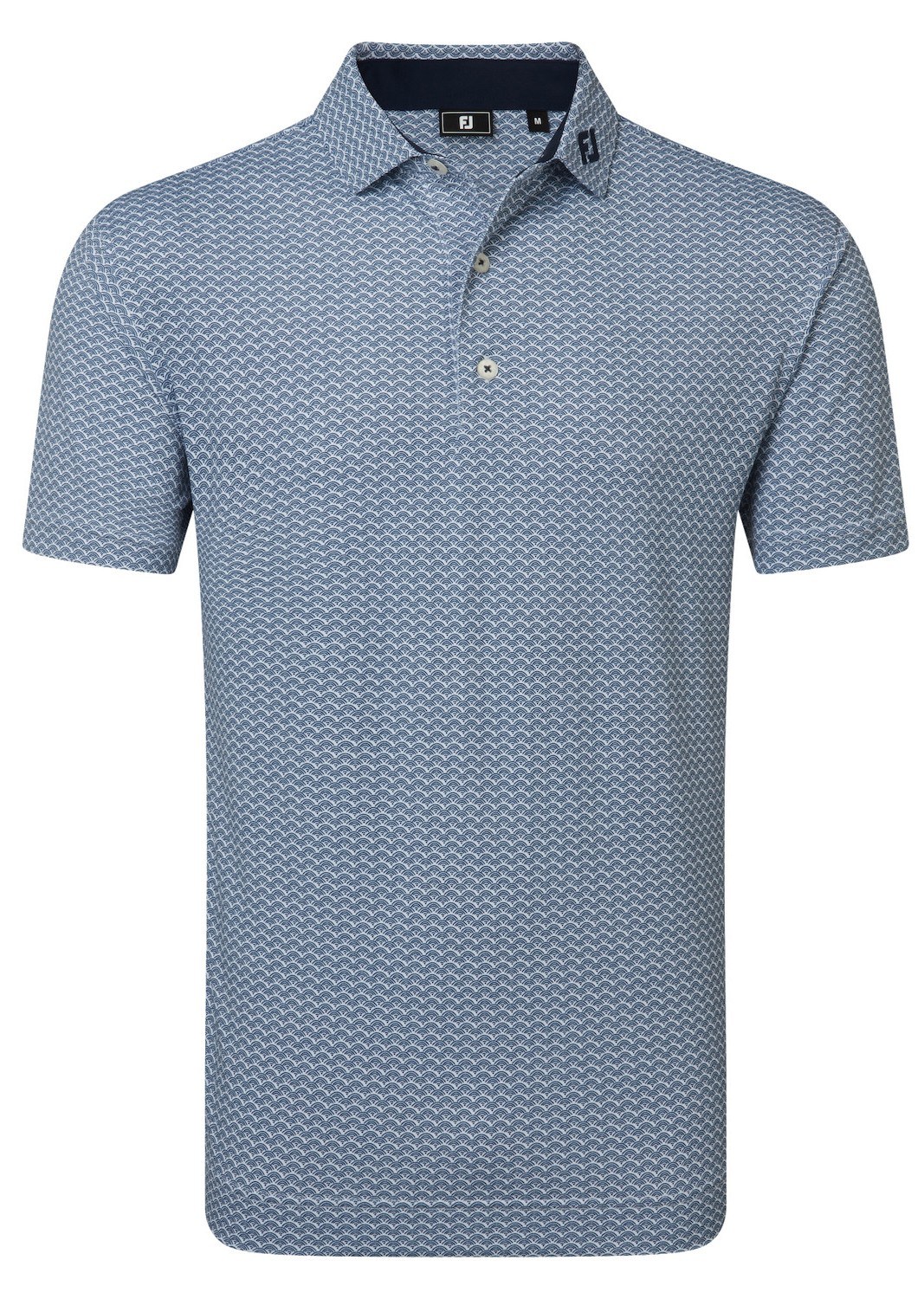 FootJoy Scallop Geo Pique pánské polo, navy