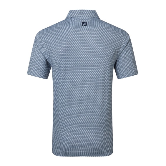 FootJoy Scallop Geo Pique pánské polo, navy