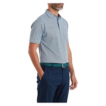 FootJoy Scallop Geo Pique pánské polo, navy