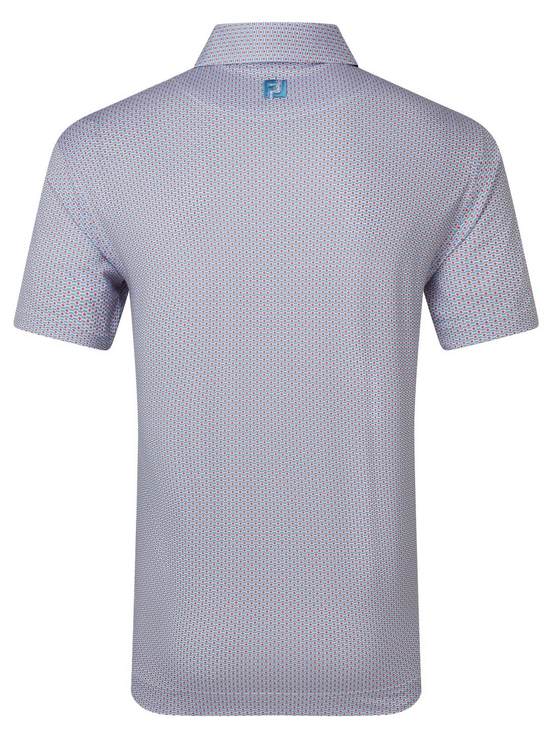 FootJoy Nautical Flag Print Lisle pánské polo, nantucket red/coastal blue