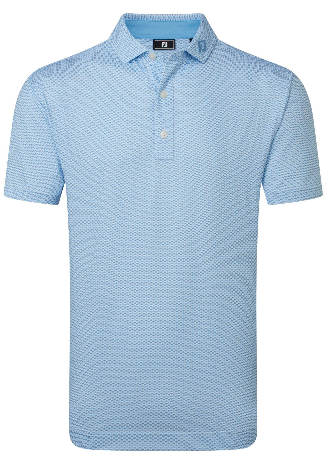 FootJoy Nautical Flag Print Lisle pánské polo, blue reef/deep reef