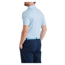FootJoy Nautical Flag Print Lisle pánské polo, blue reef/deep reef