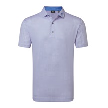 FootJoy Nautical Flag Print Lisle pánské polo, pink pop/vivid violet