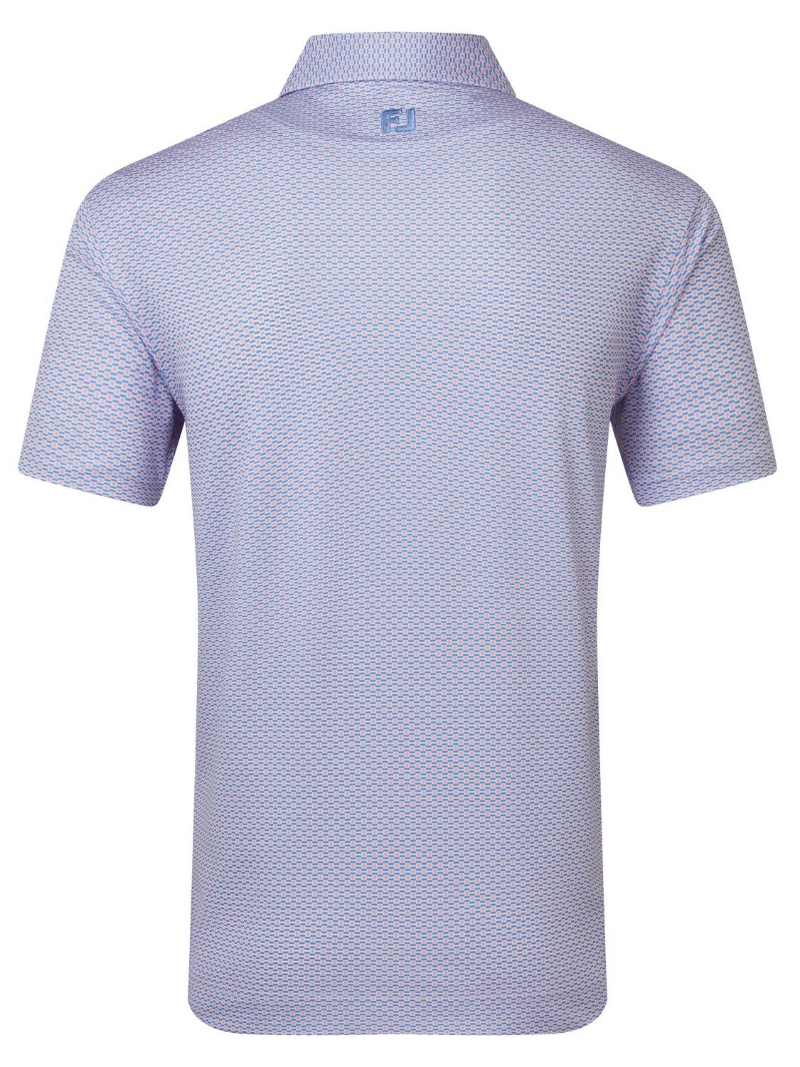 FootJoy Nautical Flag Print Lisle pánské polo, pink pop/vivid violet
