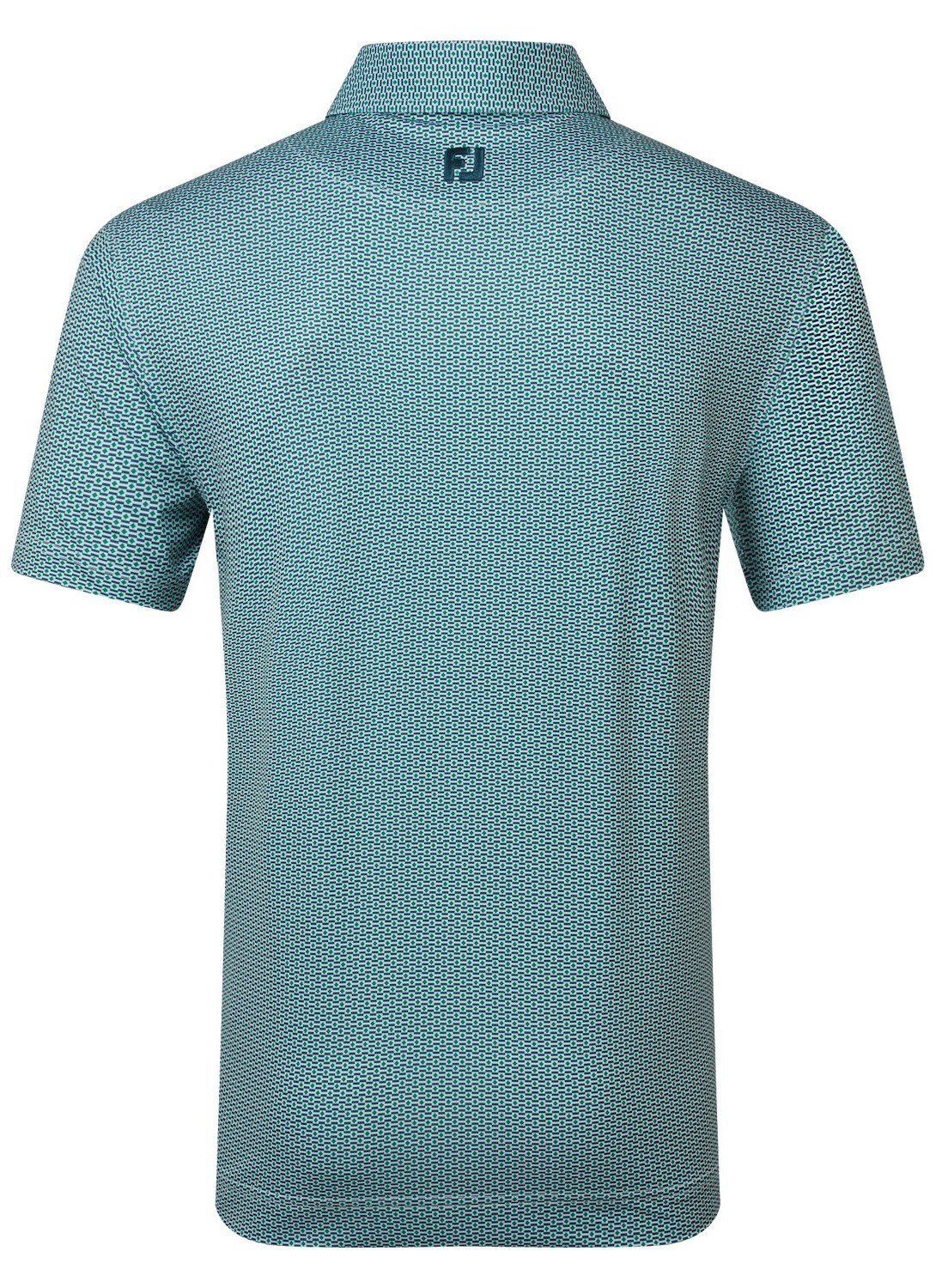 FootJoy Nautical Flag Print Lisle męskie polo, field green/navy