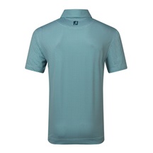 FootJoy Nautical Flag Print Lisle męskie polo, field green/navy