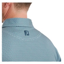 FootJoy Nautical Flag Print Lisle męskie polo, field green/navy