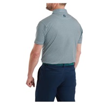 FootJoy Nautical Flag Print Lisle męskie polo, field green/navy