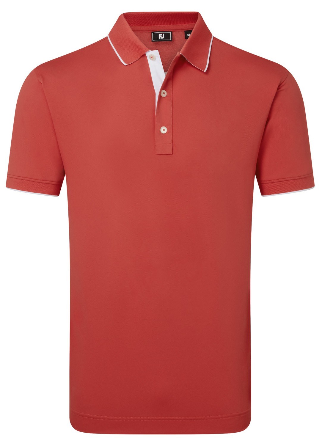 FootJoy FJ Wordmark Pique pánské polo, nantucket red