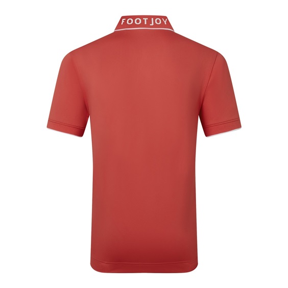 FootJoy FJ Wordmark Pique pánské polo, nantucket red