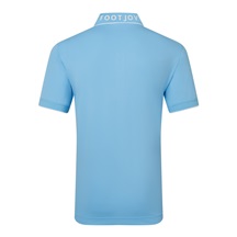 FootJoy FJ Wordmark Pique pánské polo, blue reef
