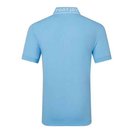 FootJoy FJ Wordmark Pique pánské polo, blue reef