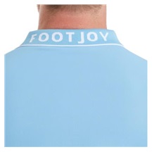 FootJoy FJ Wordmark Pique pánské polo, blue reef