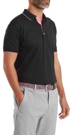 FootJoy FJ Wordmark pánské polo, pique black
