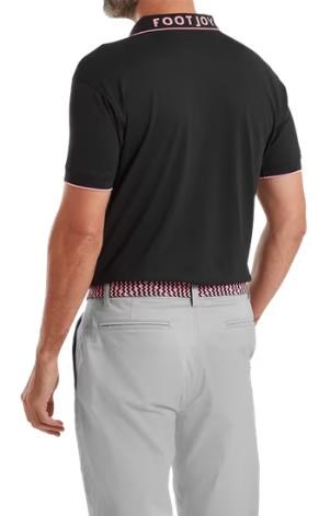 FootJoy FJ Wordmark pánské polo, pique black