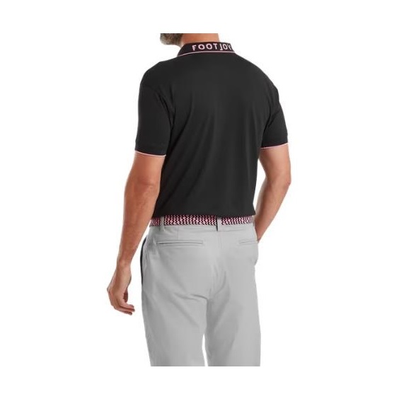 FootJoy FJ Wordmark pánské polo, pique black